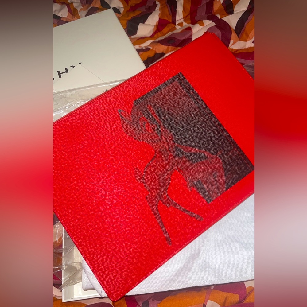 Givenchy Red Clutch Bag